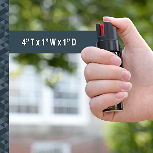 SABRE Advanced Compact Pepper Spray with Easy Access Belt Clip 3in1 Formula (Pepper Spray, CS