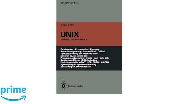 Unix Eine Einführung In Begriffe Und Kommandos Von Unix - 