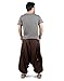 Mens Boho Hippe Baggy Cotton Handmade Wide Leg Harem Pants - Drop Pockets Style