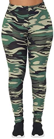 RUIVE Women Yoga Jegging Workout Camouflage Leggings Fitness Elastic Sports Gym Running High Waist Mesh Pants