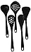 Checkered Chef Silicone Cooking Utensil Set. BPA Free Five Piece Bundle For Nonstick Cookware And Every Kitchen. Best Quality Silicone Dishwasher Safe.