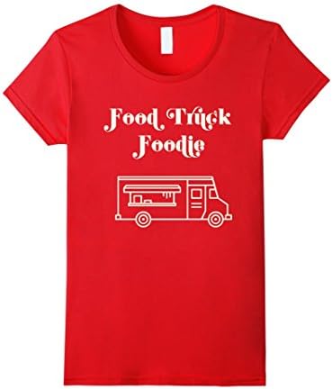 Womens Food Truck Foodie Tshirt Medium Red