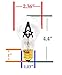 Mandala Crafts 3W Freemason Lightbulb Freemason Gifts for Men - Scottish Rite Shriners Prince Hall Masonic Gifts for Men – 1 PC Freemason Square and Compass Emblem Light Bulb for Lodge Altar Decor