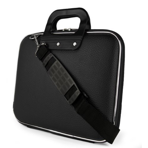 Faux Leather Messenger Bag Hard Shell Protective Carrying Case for Lenovo IdeaPad 320 / 320S 15" / ThinkPad E575 / E570 / L570 / Lenovo Legion Y520 / Y720 / Lenovo Flex 5 15" 15.6 in Laptop
