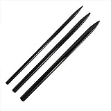3 Different Size Black Paracord Lacing Needles