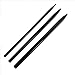 3 Different Size Black Paracord Lacing Needles