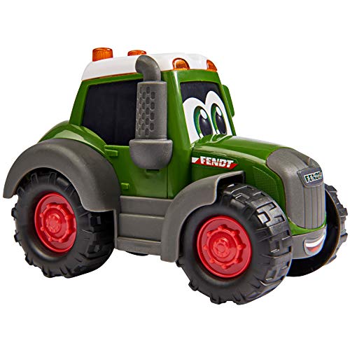 Dickie Toys 204112003 Was ist Was-Bauernhof, Fendt Traktor mit Freilauf, inkl. Was ist Was Buch, farbecht und… – Bild 5