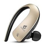 Bluetooth Handsfree, AMERTEER Touch-sensitive Control Wireless Stereo In Ear Noise Cancelling Headset with Mic for Phones-GOLD
