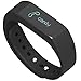 Toprime174; Fitness Tracker Wearable Waterproof Smart Band with Multi-Functions Black