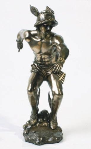 Greek God Of Messenger Thieves Hermes Mercury Statue