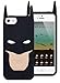 Mingfung 3D Cartoon Mask Superhero Style soft silicone cover case for Apple Iphone 6 Plus 5.5" Black