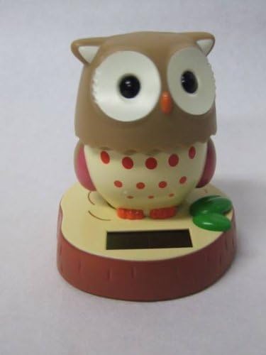 Amazon ソーラー電池式 可愛い梟 ふくろう 電池不要 勝徳 ホーム キッチン