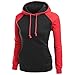 LAFASO Girls Vintage Hoodies Sport Raglan Sleeve Hooded Sweatshirt