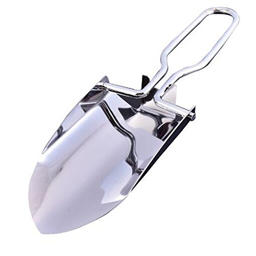 Highmoor Stainless Steel Foldable Trowel Shovel, Gardening and Lawn Care Camping Entrenching Hand Tool, Portable Pocket Mini Folding Trowel Shovel - Thumbnail 4