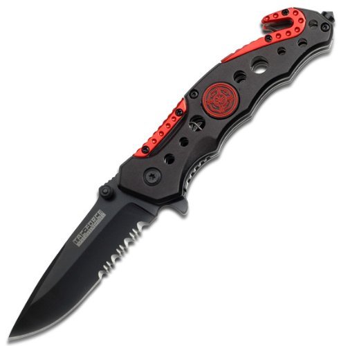 TAC Force Assisted Opening FireFighter Rescue Pocket Knife