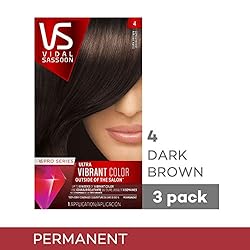 Vidal Sassoon Pro Series Permanent Hair Dye, 4 Dark