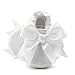 OOSAKU Baby Girl Christening Baptism Flower Lace Shoes Dance Ballerina Sneakers (0-6 Months, White B)