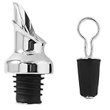 Prodyne Chrome Wine Bottle Pourer and Stopper Combination