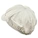 White Cotton Elastic Newsboy Caps - One size fits most