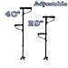 Self Standing Dual Handle Canes and Walking Sticks for Men and Women Best Travel Adjustable Walking Assist Cane with Safety Light and Quad Base Mobility Aids For Seniors Disabled and Elderly