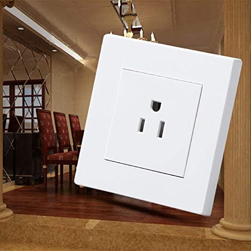 VT BigHome 86X86mm US Power Socket White Panel 125V 15A Electric Socket Wall Power Outlet Panel US Standard P10