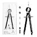 JARLINK Professional Compass, Geometry Compass Set with Lock, Math & Precision Compass, Metal and Durable for Solid and Plane Precision Tool, Fit for Drafting, Drawing, Measuring