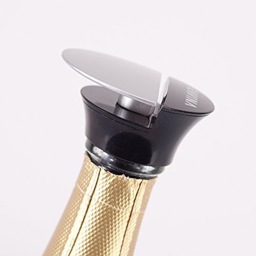 Champagne Stopper â€“ Push and Lock Resealable Leak-Proof Prosecco, Sparkling Wine Saver, Keeps The Fizz In Your Bubbles â€“ No Leaks, No Spills, No Waste with Open Bottles