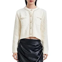URBAN REVIVO Women's Casual Cardigans Open Front