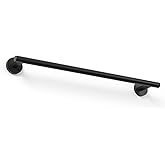 18 Inch Towel Bar for Small Bathroom, Matte Black, Thicken SUS304 Stainless Steel Towel Racks, Wall Mounted