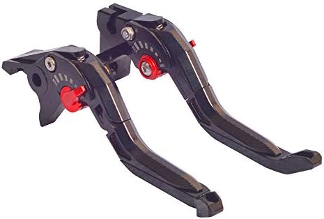 WildBee 5D Texture Black Foldable Extendable Brake and Clutch Levers for Honda NC700 S/X 2012-2013, Fury/VTX1300CX 2009-2018