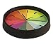Foxtop 10 inch Modern Colorful Silent Wall Clock for Living Room Bedroom Classroom Home Wall Decoration, Stylish for Easy Reading Non-ticking Wall Clock,Kids Rainbow Color Clock (Black-1)
