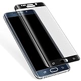Galaxy S6 Edge Plus Screen Protector, [Full Coverage] [Anti-Scratch] [Ultra HD Clear] 3D Curved Tempered Glass for Samsung Galaxy S6 Edge Plus (Not For S6 Edge) (black)