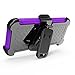 J.west Galaxy S8 Plus Case, Kickstand Full-Body Rugged Armor Military Grade Drop Heavy Duty Protection Case with Holster Belt Clip for Samsung Galaxy S8+ Plus 6.2 inch 2017 - Purple