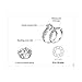 JewelryPalace Wedding Rings For Women Engagement Rings Anniversary Promise Ring Bridal Set 925 Sterling Silver 1.5ct X Infinity Cubic Zirconia CZ Ring Size 4