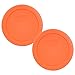 Pyrex 7200-PC 2-Cup Orange Round Plastic Food Storage Lid, Made in USA - 2 Pack