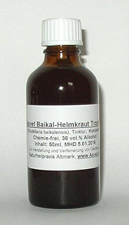 Asvet 50ml Baikal Helmkraut Tropfen, Scutellaria baicalensis Extrakt, Konzentrat