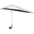 G4Free UPF 50+ Height Adjustable Chair Umbrella with Universal Clamp for Beach Chair, Golf Cart, Wheelchair, Stroller, Bleacher, Patio (Black)