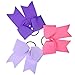 6 Inch Big Cheer Bows Grosgrain Ribbon Ponytail Holder With Elastic Hair Tie For Girls (Pack Of 12)
