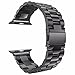 Watch Band , ANGGO Stainless Steel iwatch Strap Replacement Wristwatch Bracelet for Apple Watch Series 3 Series 2 Series 1 All Version (42mm / Black)