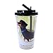 Silver Buffalo PT1184 Universal The Secret Life of Pets Buddy Plastic Cold Cup with Flip Straw, 16-Ounces