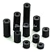 100PCS 6mm Black Nylon Round Spacer, OD 7mm, ID 3.2mm, Not Threaded, for M3 Screws, Plastic.