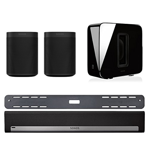 Sonos-51-Home-Theater-System-with-Sonos-ONE-Pair-PLAYBAR-with-Wall-Mount-Kit-and-SUB-Black