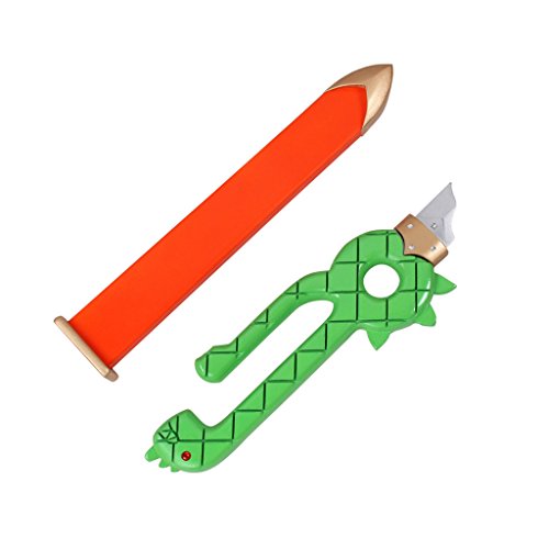 Mtxc The Seven Deadly Sins Cosplay Meliodas Prop Weapon Magic Sword Broken Sword Green