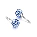 Womens's 925 Silver Bling Fireball, Cultured Pearl, Round Earring sets (6 Pairs)