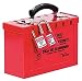 Master Lock Lockout Tagout Lock Box, Latch Tight Portable Group Lock Box, 498A