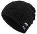 NINE BULL Bluetooth Beanie Hat for Unisex Wireless Warm Beanies(Black)