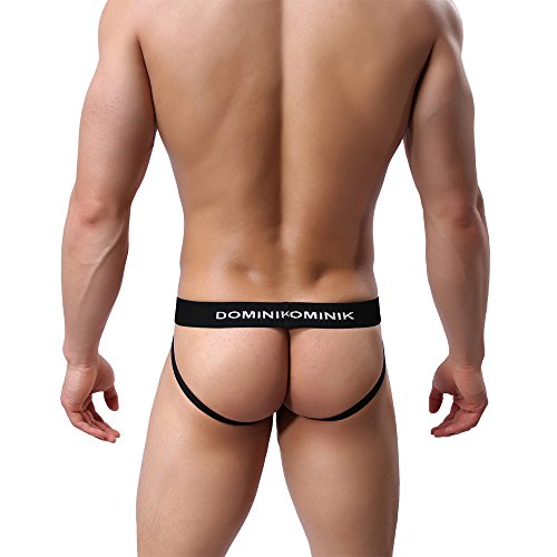 Dominik Jock Straps Thong Underwear, 10 Colors, Mens (L, English Lavender) - Thumbnail 3