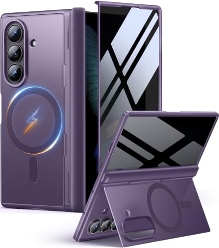 MOBOSI für Samsung Galaxy Z Fold 8 Ultra Hülle mit Schutzfolie,Lila