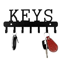 Sehaz Artworks Decorative metel Wall Hooks for Keys | 7 Hook Keys Wall Rack | Hooks Rack/Holder for Kitchen Utensil Wall Mounted Key Holder Key Rack Key Hanger | Bathroom Towel Hooks | Hat Rack