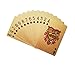 BUYDEAL Playing Cards Regular Index PVC Playing Cards,Waterproof Playing Cards ,2-Deck (Golden)